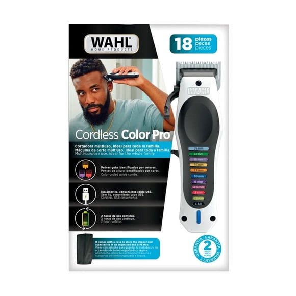 Cortadora Wahl Cordless Color Pro Kit 18pz