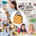 thumbnail image 7 of Logiee Orange And White Polka Dot Print Lunch Bag,Lunch Box for Women Men,Insulated Reusable Lunch Box for Adult,Lunch Tote Bag,Lunch Container for Office Work Picnic Beach or Travel, 7 of 7