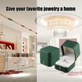 thumbnail image 5 of Unique Bargains 1Pc Single Ring Box Jewelry Storage Display Stand Ring Organizer Case Plastic Gift Box for Wedding Green, 5 of 7