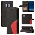 thumbnail image 1 of Case for Samsung Galaxy S8 Leather Wallet Book Flip Folio Stand View Cover - Black, 1 of 5