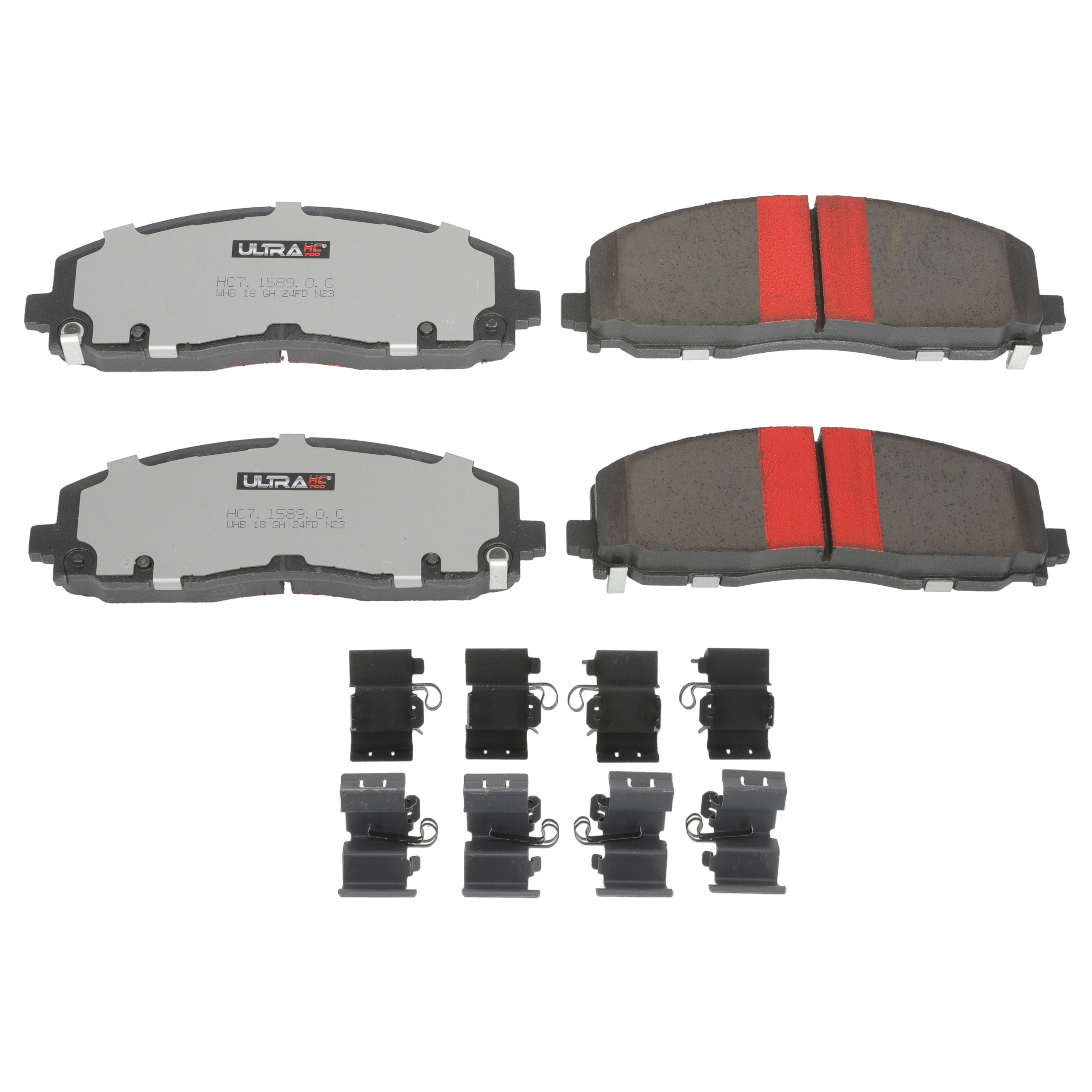 UltraHC 700 Brake Pad Set, Front HC7.1589.0.C, Dodge Grand Caravan 2020-2012