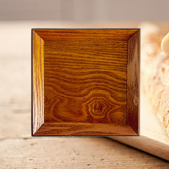 ROMANSENTIAL 1Set Heat Resistant Sushi Tray Bamboo Square for Home Dining and Kitchen Utensil