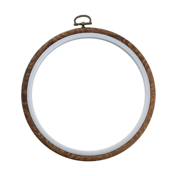 Anillo de punto de cruz Círculo portátil Proyectos de bordado Marco de bordado Círculo 17 cm