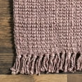 thumbnail image 4 of nuLOOM Daniela Farmhouse Chunky Jute Area Rug, 7' 6" x 9' 6", Baby Pink, 4 of 9
