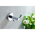 thumbnail image 2 of ANZZI Caster Wall Mounted Double Robe Hook in Polished Chrome | AC-AZ004, 2 of 3