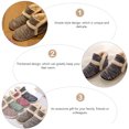 thumbnail image 2 of EeaseMX 1 par de pantuflas de felpa gruesas para hombre, antideslizantes, para otoño e invierno., 2 of 7