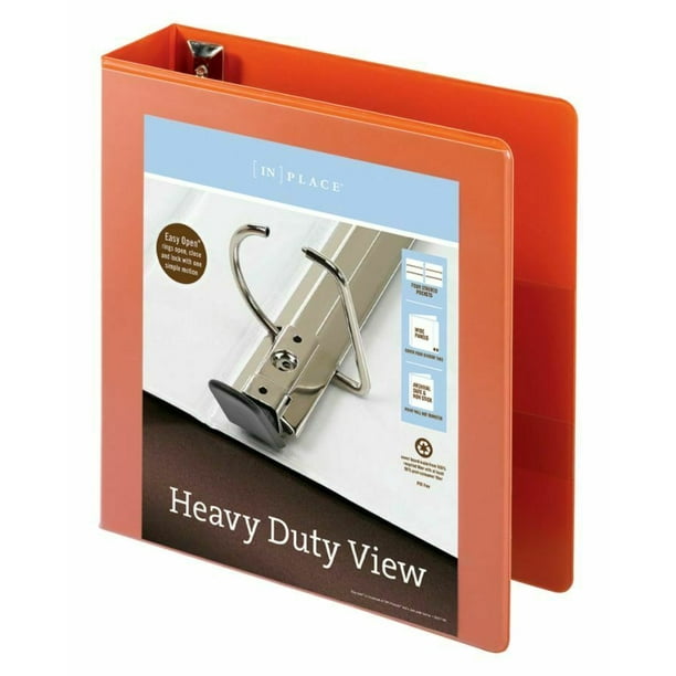 Office Depot Brand HeavyDuty Easy Open 2" DRing View Binder, 8.5"x11