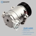 thumbnail image 2 of ECCPP AC Compressor with Clutch CO 11200C 2008-2013 Replacement for N-issan Rogue L4 2.5L, 2 of 4