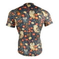 thumbnail image 4 of joogoo Owl in Flowers Pattern Men's Cycling Jerseys Mountain Bike Short Sleeve Tops 2XL, 4 of 7