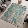 thumbnail image 6 of Addison Rugs Mayfield Premium Machine Washable Transitional Abstract Teal Rectangle Rug, 10' x 14', 6 of 6