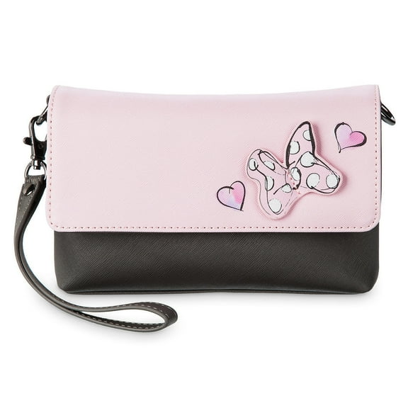 Disney Parks Sweet Minnie Mouse Crossbody Wristlet Bag New with Tags