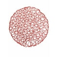 thumbnail image 2 of Holiday Decorative 15" Round Woven Metallic Foil Shining Placemats,Charger - Set of 4 (Red), 2 of 2