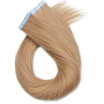 thumbnail image 4 of AmPm Tape In Hair Extensions Human Hair 20pcs 14 Inch 40g /Natural Black/ Ombre 100% Remy Human Hair Balayage Rooted Hair Invisible Seamless Skin Weft Double Side Tape for Women, 4 of 7