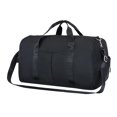 thumbnail image 2 of Bolsa de lona deportiva de gran capacidad con bolsillo húmedo para zapatos, 49x30x25cm a prueba de agua Negro jinwen Paquete deportivo Fitness Gym, 2 of 8
