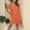 Orange, variant on Women Hollowed Out Beach Sunscreen Smock Short Sleeve V Neck Swimsuit Smock Cover up plus Size plus Size Cover up Pants Pool Dress Cover up Sheer Bathing Suit Cover Ups Women Sheer Mesh Cover up Skirt