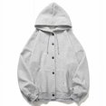 thumbnail image 1 of Abrigo de otoño e invierno para hombre, chaqueta casual con capucha para hombre, suéter tipo cárdigan llamativo para hombre, ropa superior atractiva de moda de estilo coreano, 1 of 2