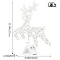thumbnail image 2 of Christmas Reindeer Tree Topper Lighted Glitter Tree Topper with LED Lights Big Elk Deer Xmas Tree Top for Christmas Tree Decoration (Elk), 2 of 6