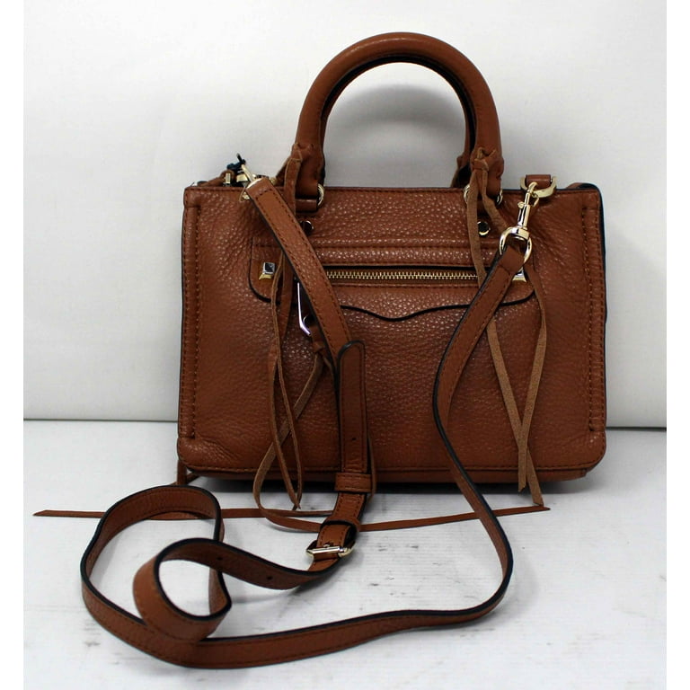 Rebecca Minkoff Micro Regan Satchel Crossbody Bag Almond