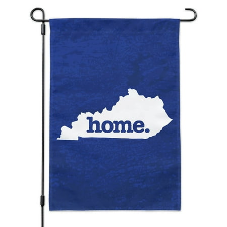 Kentucky Yard - Kentucky KY Home State Textured Navy Blue Officially Licensed Garden Yard Flag with Pole Stand Holder