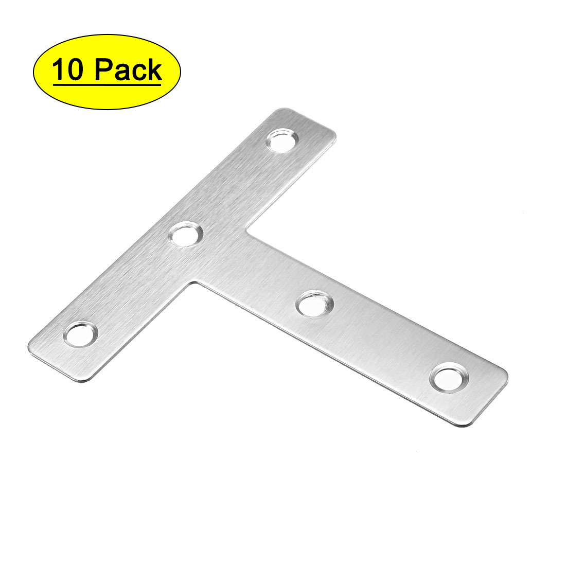 Silver Tone Metal 8 Holes Right Angled Corner Brace Angle Bracket 60mmx60mm