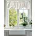 thumbnail image 2 of Cream Abstract Art Tie Up Valances Curtain, Adjustable Kitchen Geometric Greek Key Country Farm Valances for Windows Decor, Rod Pocket Short Curtains Set for Bedroom/Bathroom, 60"x18", 2 of 8