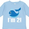 thumbnail image 4 of Inktastic 2nd Birthday Whale 2 Year Old Boy Boys Long Sleeve Toddler T-Shirt, 4 of 5