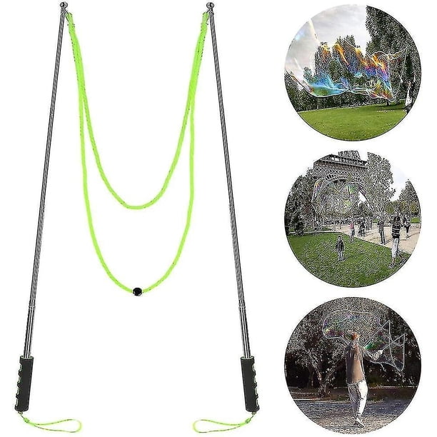 E-Know Giant Bubble Wand – Stainless Steel, Telescopic, With Storage Bag – Outdoor Toy For Kids & Adults