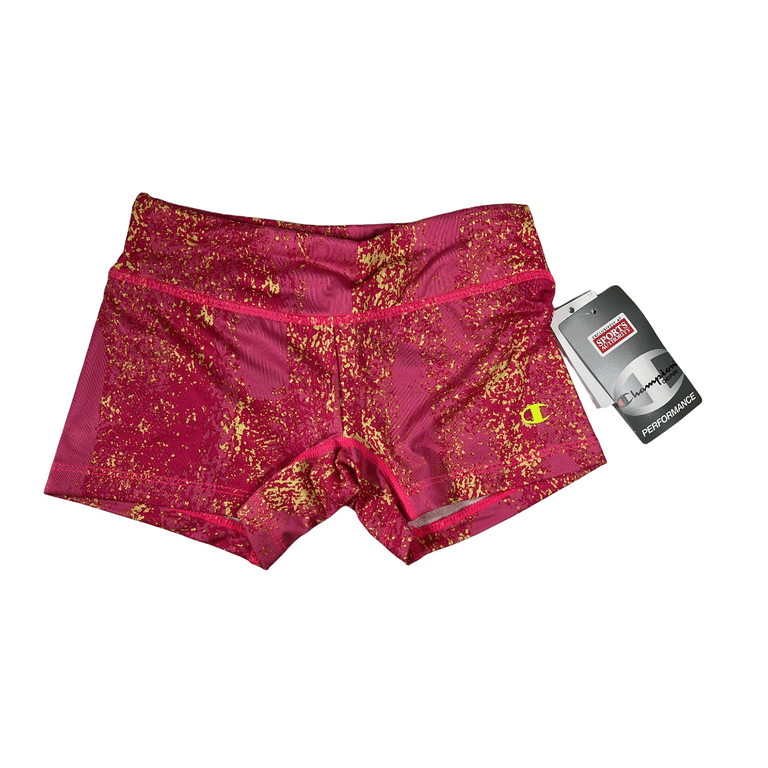 Champion Girls Bike Short Paint the Town Safety Yellow SMALL