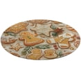 thumbnail image 5 of Christmas My Favorite Gingerbread Cookies Round Carpet Circle Rug Outdoor Patio Area Rug Washable Large Area Rugs Hallway Room Decor Fitness Mats, 5 of 8