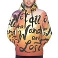 thumbnail image 5 of Bingfone Not All Who Wander Are Lost Men'S Drawstring Hoodie Long Sleeve Pocket Sweatshirts-X-Large, 5 of 9
