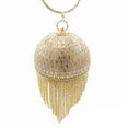 thumbnail image 1 of Party Handbag Fashion Tassel Round Ball Shape Clutch Bag Top Handle Bag, 1 of 5