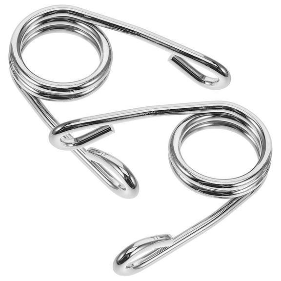PTOOTP Solo Seat Spring Motorcycle Side Support Universal Spring Silver 1 Pair