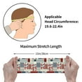 thumbnail image 6 of Naloa Patchwork In Country Style Fashionable Sport Sweatband for Running, Yoga, Basketball - Head Circumference 19.6-22.4 inches, 6 of 9