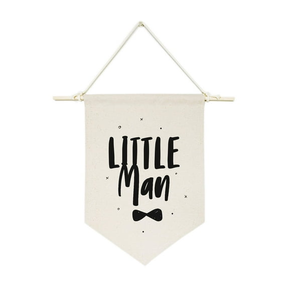 Little Man Hanging Wall Banner
