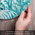 thumbnail image 3 of CounterArt Coral Life Tempered Glass Lazy Susan  13" Diameter, 3 of 6