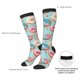 thumbnail image 4 of Fotbe Colorful Donut Calcetas Divertidas Estampadas para Hombre y Mujer, Calcetas de Algodón hasta la Rodilla para Caminar, Correr, Enfermería y Embarazo, 4 of 6