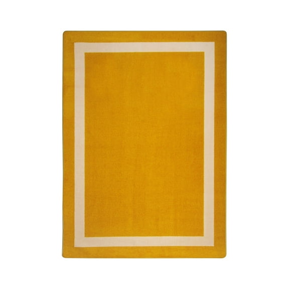 Portrait 5'4" x 7'8" Area Rug In Color Goldenrod-Color:Goldenrod,Material:Nylon