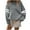 Gray#, variant on qucoqpe Women's Trendy Color Block Pullover Sweatshirts Oversized Long Sleeve Crewneck Sweatshirt Streetwear Top Army Green XL