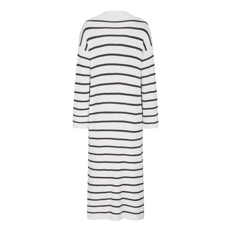 oversized graphic sweater dress Oversized Sweater Dress With Flower Print