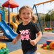 thumbnail image 4 of Camiseta de Manga Corta Linda para Niños Niñas Impresión Gráfica Escuela Temporada Casual Tee, Chicas Manga Corta Tops Ropa de Juego Suave Alternativa, 4 of 9