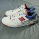 thumbnail image 1 of New Balance 550 Shoes Mens 10.5 White Red Blue Atlantic Sneakers Low Lifestyle, 1 of 6