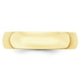 thumbnail image 2 of 10K Or Jaune 5mm Bande Légère Demi-Rond Taille 13, 2 of 3