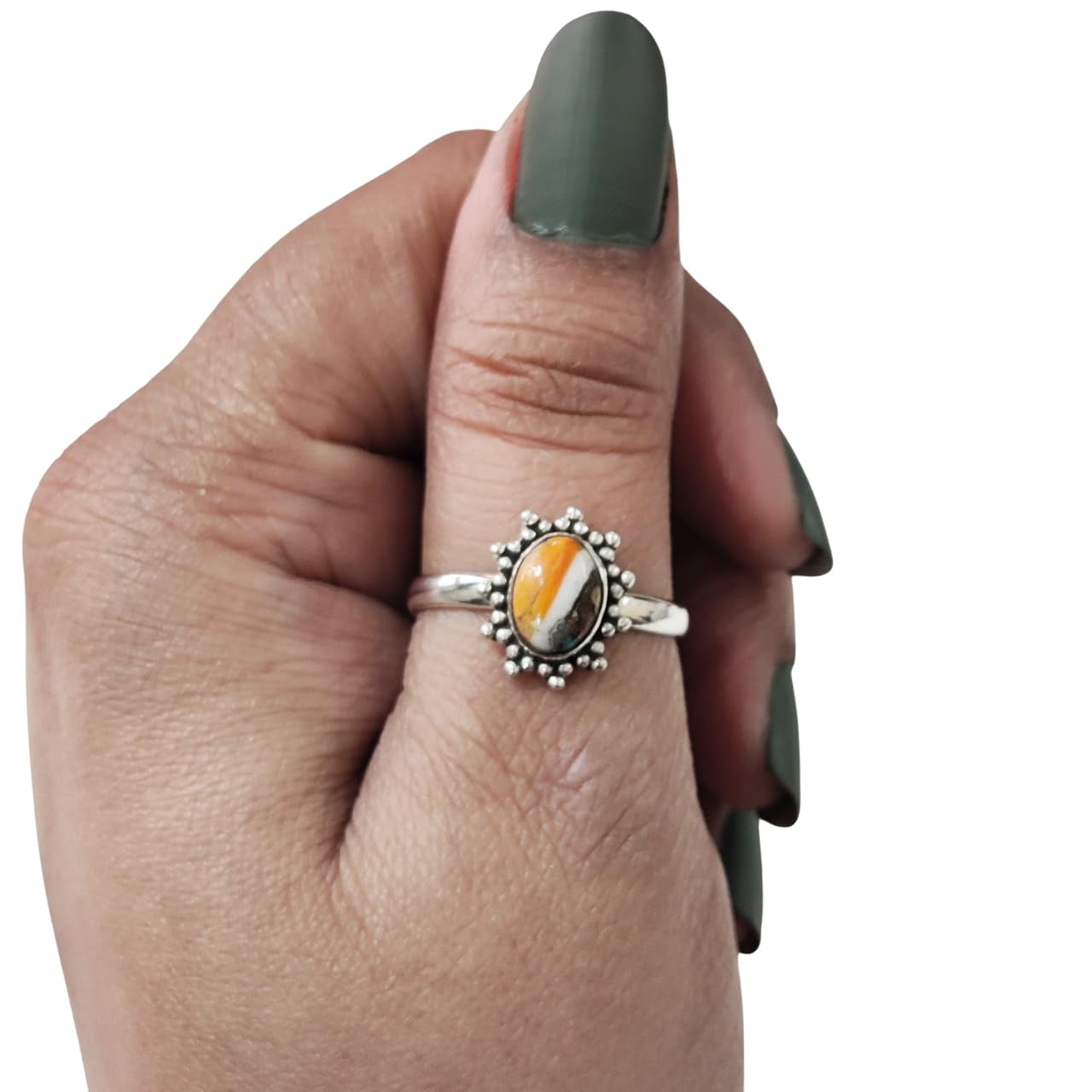 Natural Oyster Copper Turquoise Ring, Copper Turquoise Ring, December Birthstone, Adjustable Tiny Ring, Toe Ring, 925 Sterling Silver, Womens Bohemian Ring, Christmas, Handmade Statement Jewelry