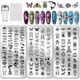 thumbnail image 1 of Juego de 3 placas para estampar uñas con diseño de insectos, peces, escarabajos, caracoles, mariposas y criaturas aladas., 1 of 7