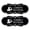 Black / Silver, variant on Designer Cowgirls and Cowboys Novelty Restroom Signs, Set of 2 (Red) - Medium