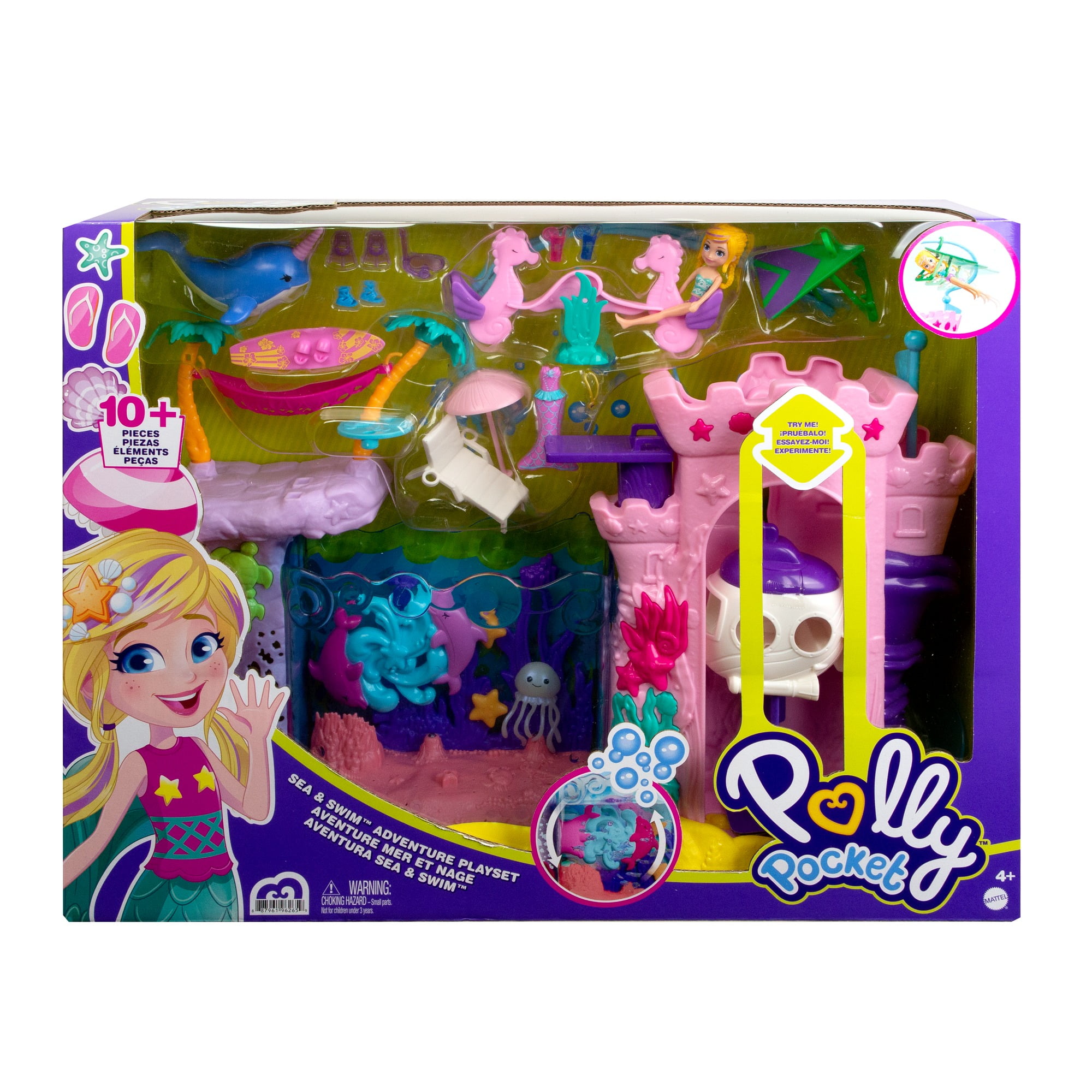 Polly Pocket ウォータースライダーセット Polly Pocket Water Adventure Playset - Walmart.com