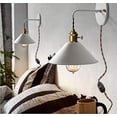 thumbnail image 3 of FSLIVING Macaron Wall Lamp Matte Paint Copper Holder E26 Edison Bulb Dimmable, 3 of 5