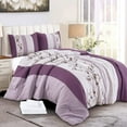 thumbnail image 3 of Chezmoi Collection Everly 7-Piece Floral Embroidery Bed in a Bag, Full, 3 of 10
