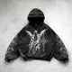 thumbnail image 4 of Sudadera con capucha cómoda con estampado gótico para hombre, estilo hip-hop, informal, punk, talla grande, ropa deportiva para viajeros, tops para parejas, Y2K, 4 of 5
