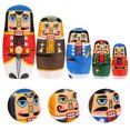 thumbnail image 2 of 1 Set of Nutcracker Nesting Dolls Multi-layered Matryoshka Early Educational Toy, 2 of 8